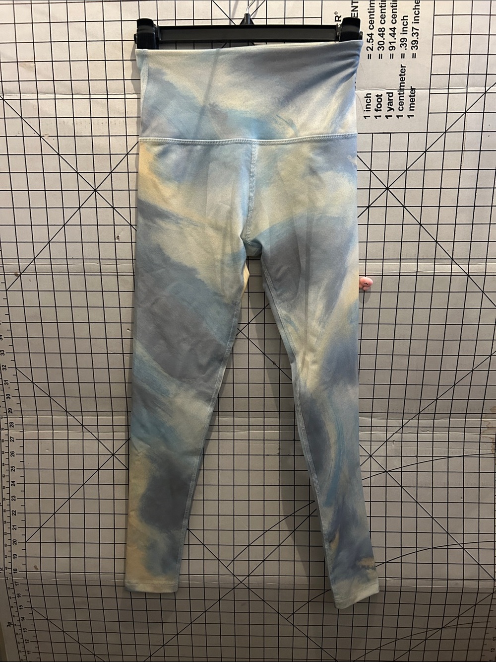 Interval Tie-Dye High-Waist Leggings - Blue Cream
